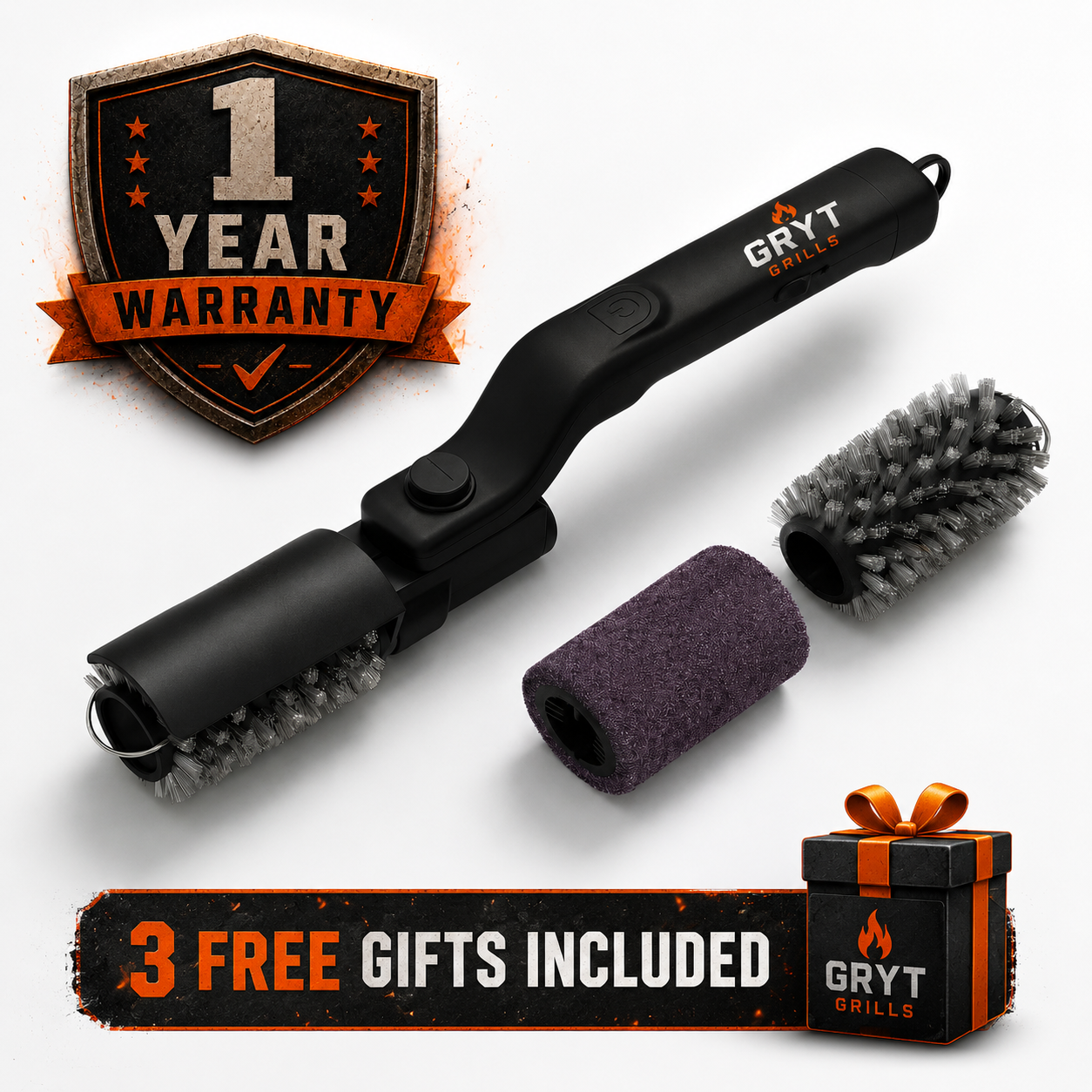 GRYT™ No-Scrub Grill Brush