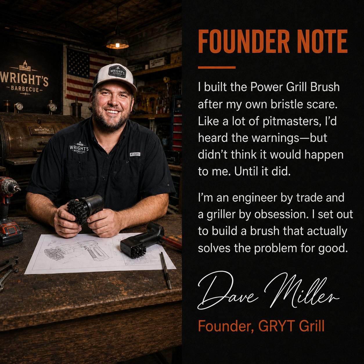 GRYT™ No-Scrub Grill Brush