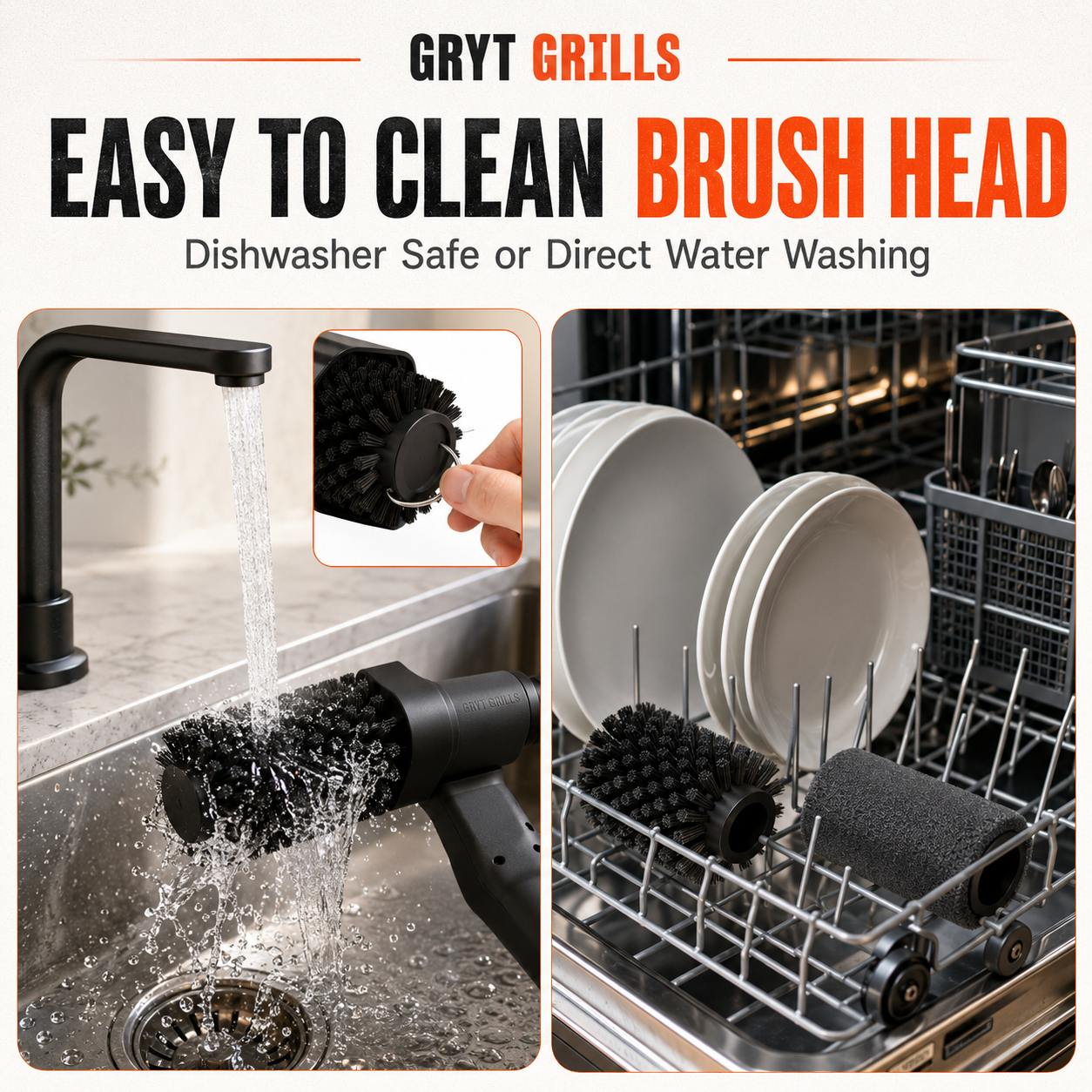 GRYT™ No-Scrub Grill Brush